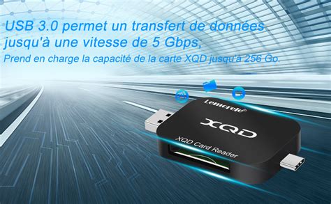 Lemorele Lecteur De Cartes Xqd Usb Avec Usb A Usb C Professionnel