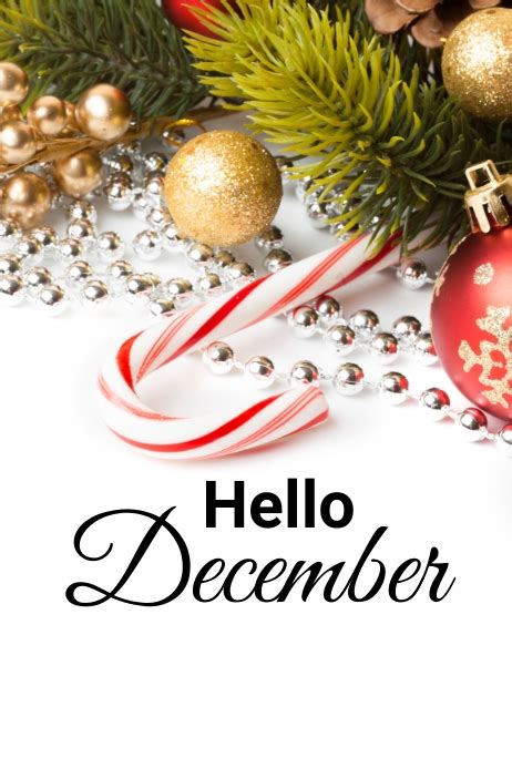 Hello December Template Postermywall