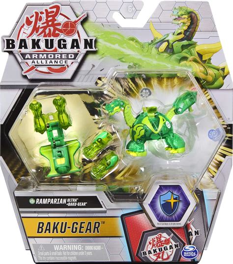 Bakugan Ultra Ramparian With Transforming Baku Gear Armored Alliance