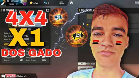 FREE FIRE AO VIVO X1 DOS CRIA 4X4 4V4 SALA PERSONALIZADA FF 6V6 AO VIVO