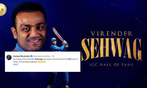 Virender Sehwag Has Been Inducted Into The ICC Hall Of Fame