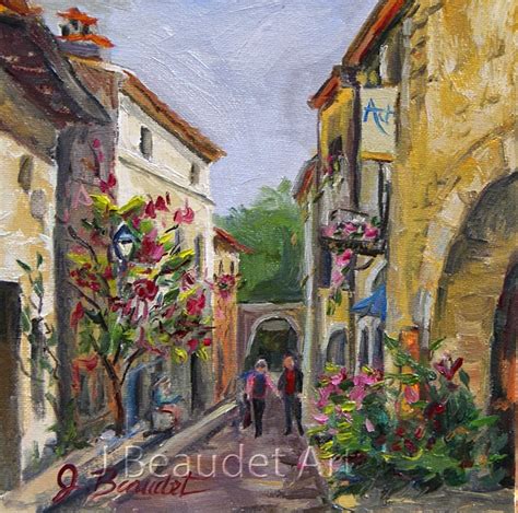 Jen Beaudet Art: Day 13 A Little French Village