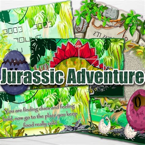 Jurassic Scavenger Hunt Etsy