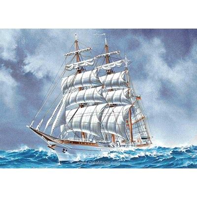 Kit Broderie Diamant Sailing Ship Chez Wizardi