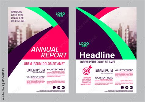 Modern Brochure Layout Design Template Annual Report Flyer Leaflet Cover Presentation