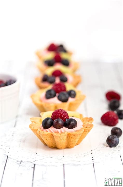 Mini Fruit Tarts - Cook With Manali