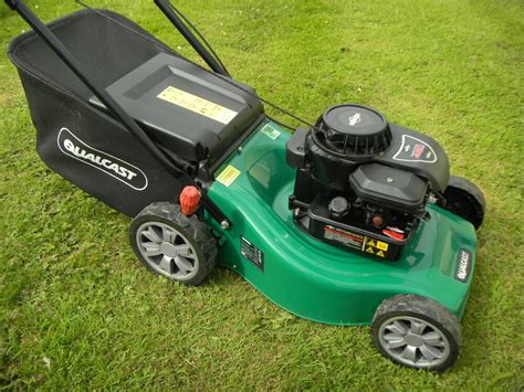 145 Qualcast 16 Cut Petrol Lawnmower Lawn Mower Hand Propelled In