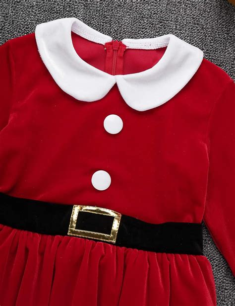 Freebily Enfant Fille Robe De Noël Avec Chapeau Ensemble Fille Noël