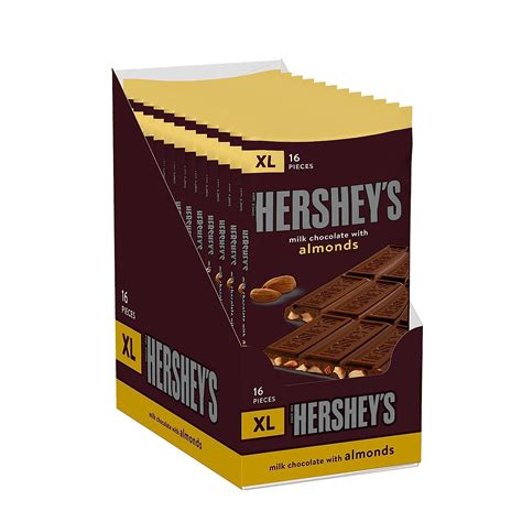 Hersheys Barras De Chocolate Con Leche Con Almendras Yaxa Store