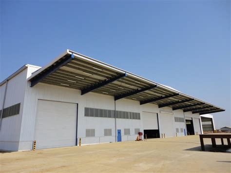 Konstruct Consult Color Coated Industrial Factory Roofing Sheds At Rs