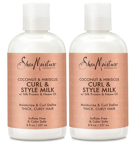 Shea Moisture Coconut And Hibiscus Curl And Style Milk 8 Fl Oz Pack Of 2