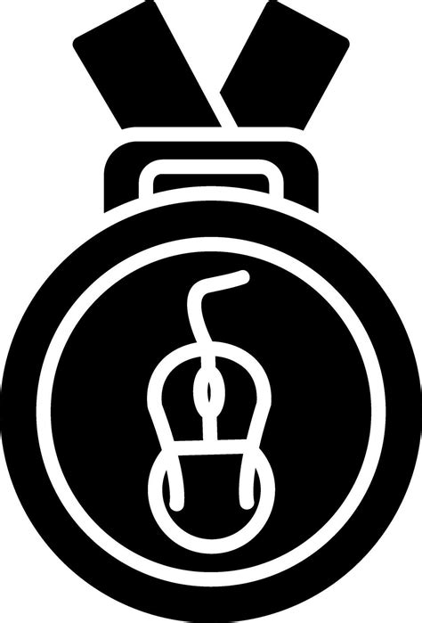 Medal Glyph Icon Vector Art At Vecteezy