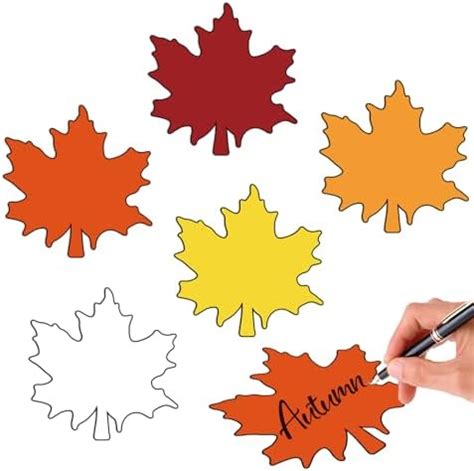 Amazon Whaline Pcs Fall Leaf Cutouts Maple Leaves Cut Outs With