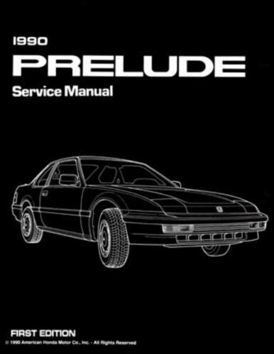 1990 Honda Prelude Shop Service Repair Manual Engine Drivetrain Electrical Book Ebay