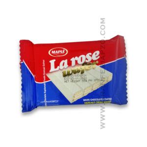 Galleta Wafer Chocolate Blanco 55g La Rose Gran Feria PZO