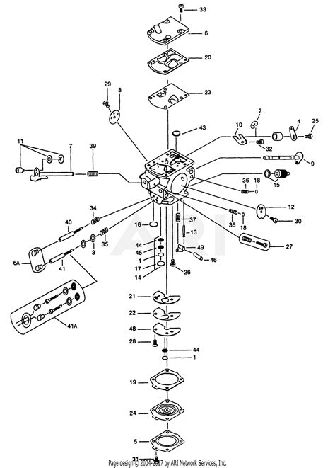 Walbro Carburetor WB 27 1 Parts Diagram For WB 27 1 PARTS LIST