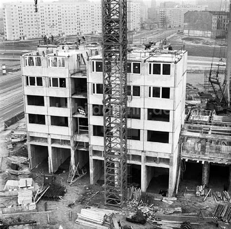 Ddr Fotoarchiv Berlin Bau Geschoss Hochhauses Am Leninplatz