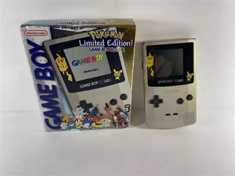 Limited Edition Pokemon Silver And Gold Gameboy Color Complete Gbc Box