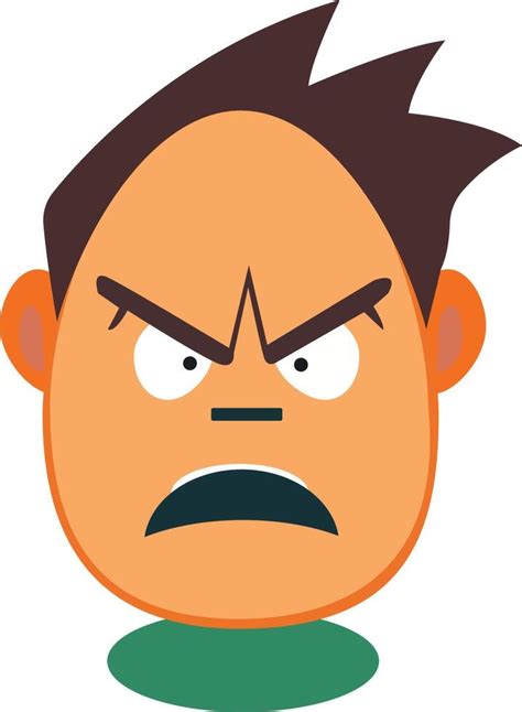 Cartoon angry man face Free Vector Design 22674992 Vector Art at Vecteezy