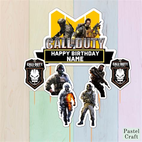 Call Of Duty Customized Cake Topper Shopee Philippines