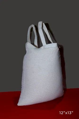 Handled White X Inch Medium Cotton Bag Capacity Kg At Rs