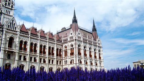 White and red concrete building, Hungarian Parliament Building, Gothic, architecture HD ...