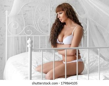 Sexual Woman Lying Naked Bed Stock Photo Shutterstock