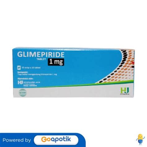 Jual Glimepiride Hexpharm 1 Mg Box 100 Tablet Shopee Indonesia