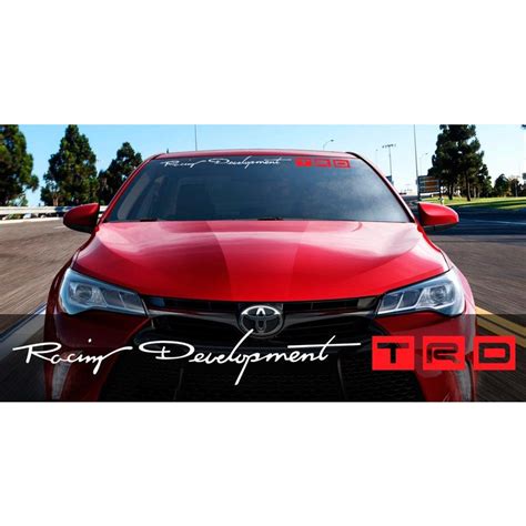 Toyota Racing Development Trd Motorsport Strip Car Windshield Vinyl