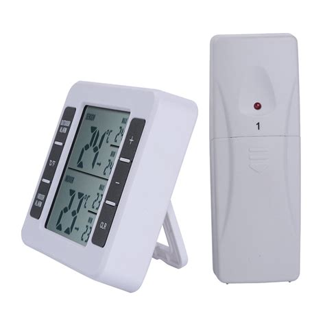 Wireless Digital Freezer Fridge Thermometer Indoor Outdoor Temperature ...