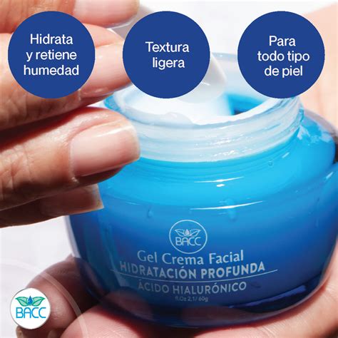 Gel Crema Facial Hidrataci N Profunda Bacc Beauty And Care