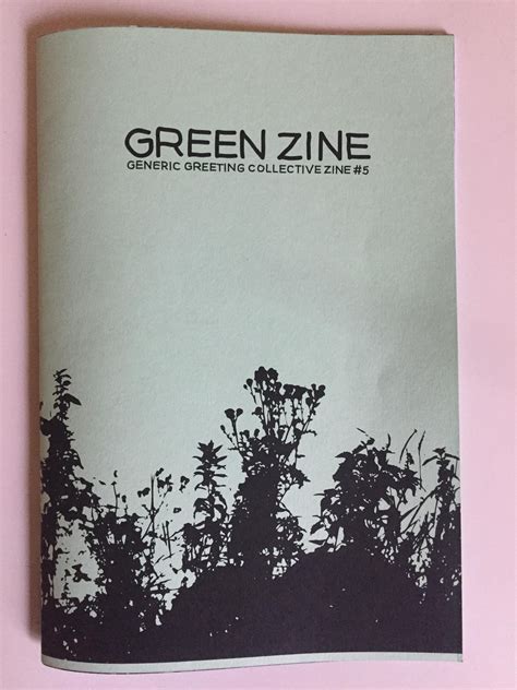 Green Zine | Generic Greeting Collective