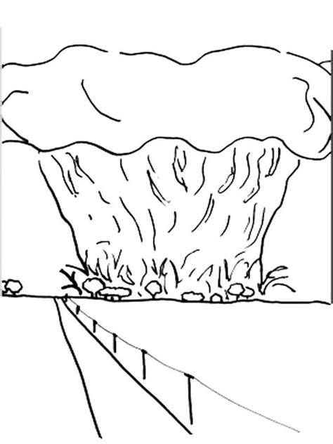 Tornado coloring pages