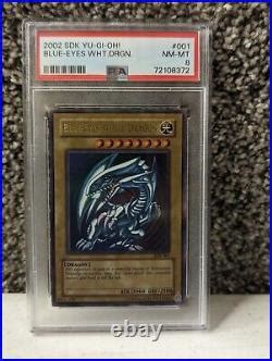 Yugioh Psa Blue Eyes White Dragon Sdk Ultra Rare Og Blue