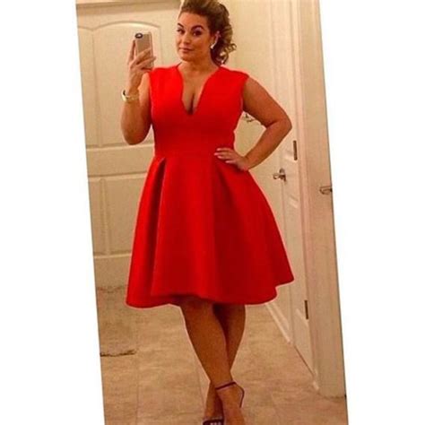 Red Formal Dress Plus Size Pluslook Eu Collection