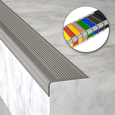 Flexible Rubber Non Slip Step Edge Protector Indoor Stair Transition