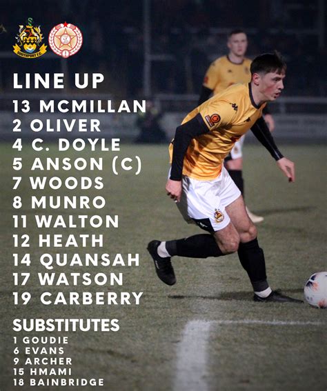 Southport Football Club on Twitter: "This is how we lineup to take on @AFCLiverpool this evening ...