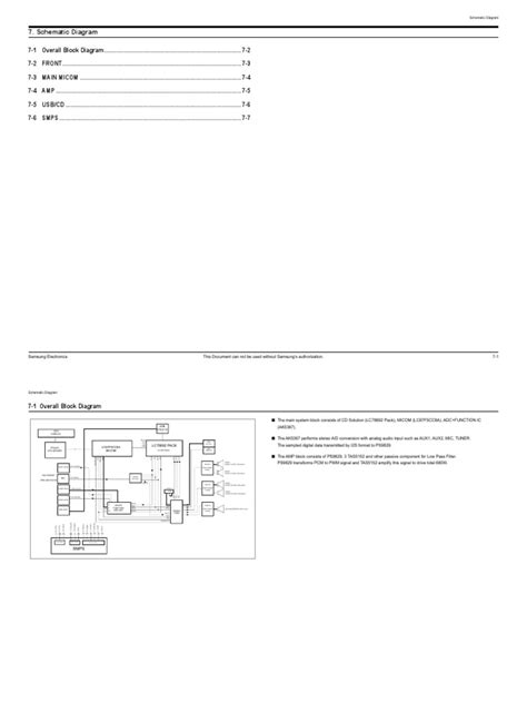 Schematic Diagram Samsung Electronics 7 1 This Document Can Not Be Used Without Samsung S