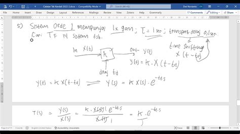 Contoh Soal Teknik Kendali No 5 YouTube