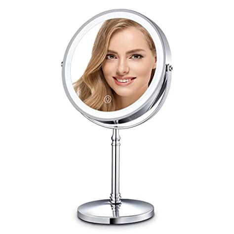 Brightinwd Miroir De Maquillage Lumineux Rechargeable De Cm Avec