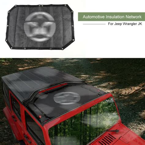 HOUSSE DE BIKINI Parasol Avant Toit UV Maille Solaire Pour Jeep Wrangler JK JKU 2007 2017 EUR 46