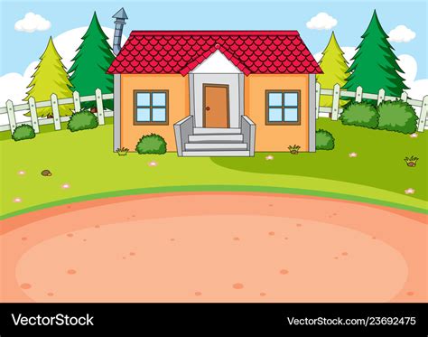 Simple House Design Background Royalty Free Vector Image