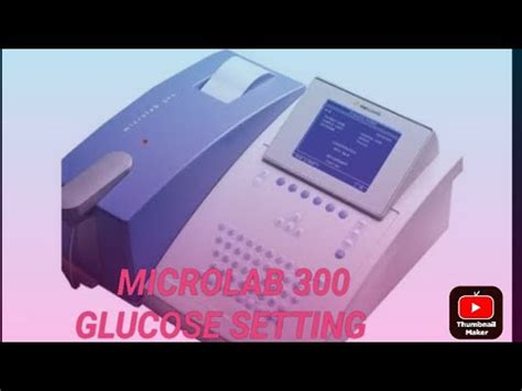 Microlab 300 Glucose Setting And Programming Microlab 300 Mai