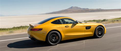 Yellow Sports Car Mercedes Benz AMG GT HD Wallpaper Wallpaper Flare