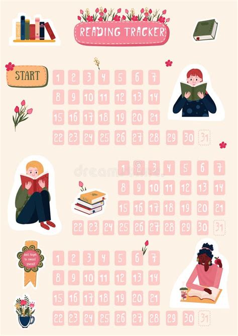 привычки трекер для чтения книг на 3 месяца. ежедневный планер для ...