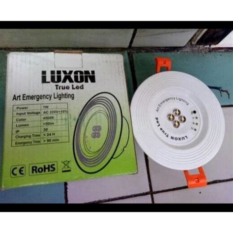 Jual Lampu Emergency Luxon Plafon Inbow Lampu Emergency Plafon Luxon