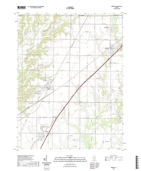 Worden Illinois Us Topo Map Mytopo Map Store