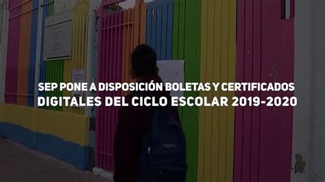 Sep Pone A Disposici N Boletas Y Certificados Digitales Del Ciclo