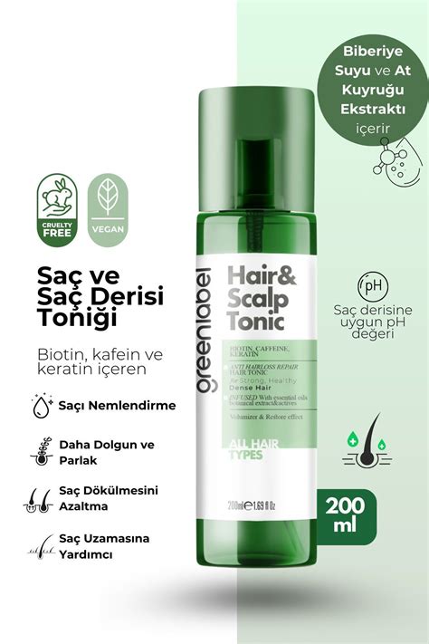 Green Label Biotin Kafein Ve Biberiye Suyu Içeren Saç Derisi