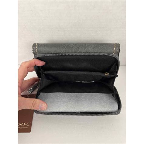 Boc Women S Charcoal Gray Wallet Billfold 7x4 Inch RFID Shield BOC4042